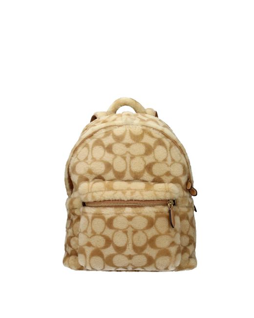 COACH Natural Backpacks And Bumbags Fur Cookie