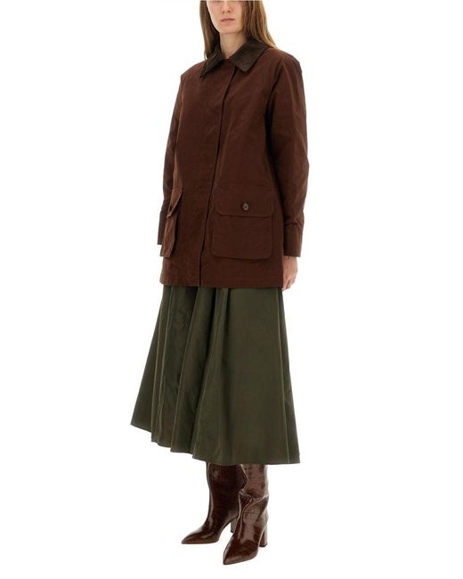 Cotton Blend Canvas Jacket-Donna di Aspesi in Brown