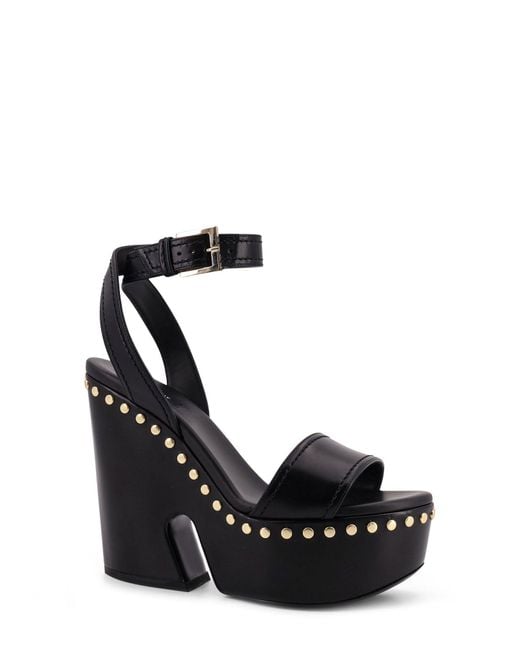 Givenchy Black Leather Sandals With Studs