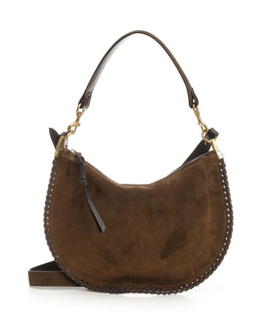 Isabel Marant Brown Oskan Soft Zip Bag Crossbody Bags