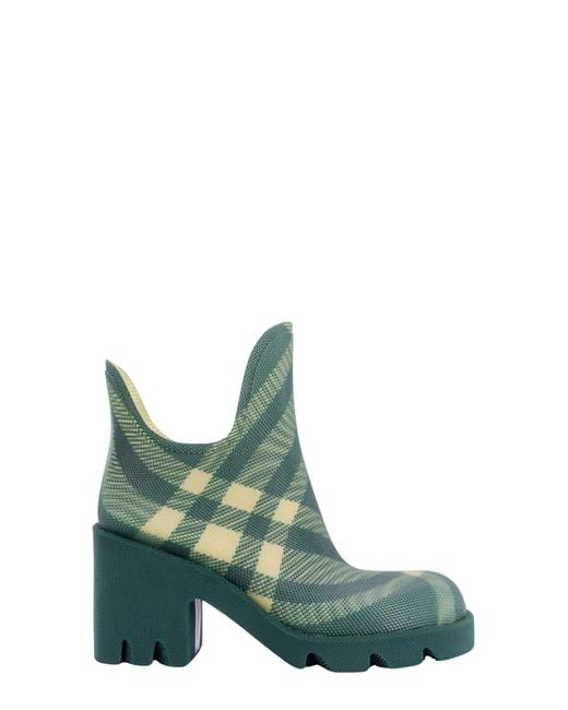 Burberry Green Check 65 Ankle Boots