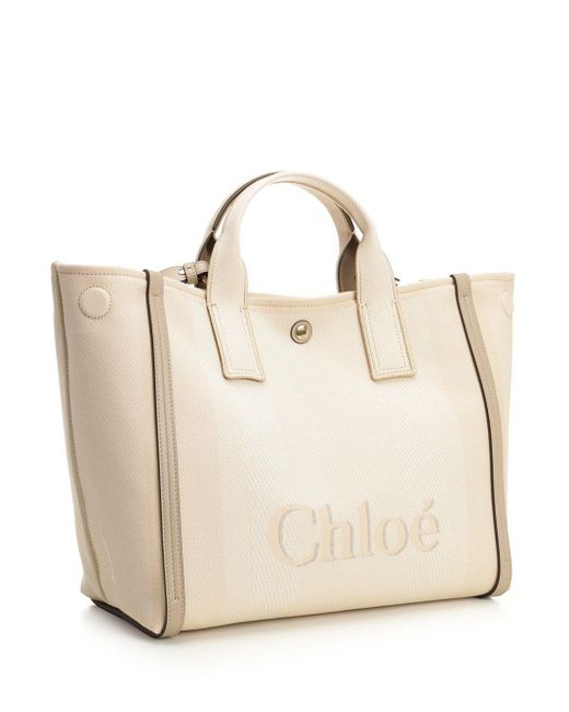 Chloé Natural "Chloã Carry" Tote Bag