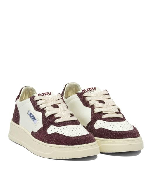 Medalist Low Sneakers & Slip-On Bianco-Donna di Autry in Pink