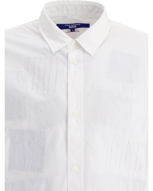 Camicia patchwork di di Junya Watanabe in White da Uomo