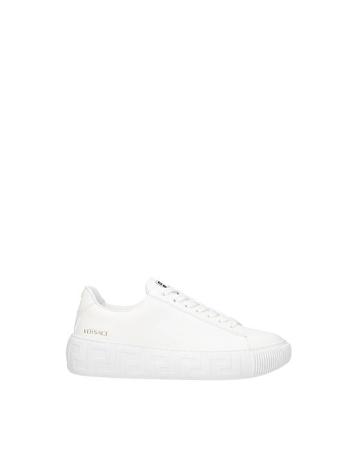 Versace White Sneakers Leather