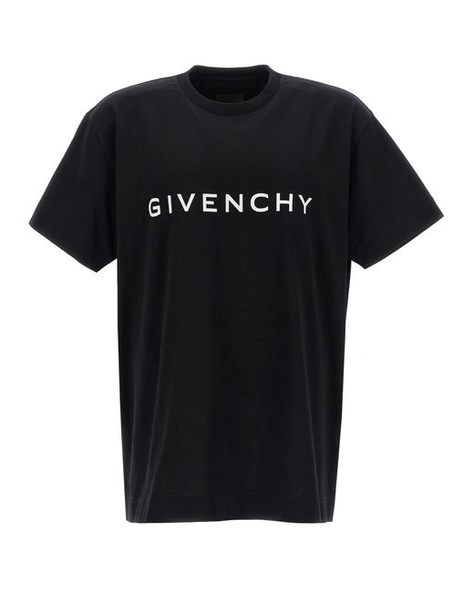 Givenchy Black Archetype Cotton T-shirt for men