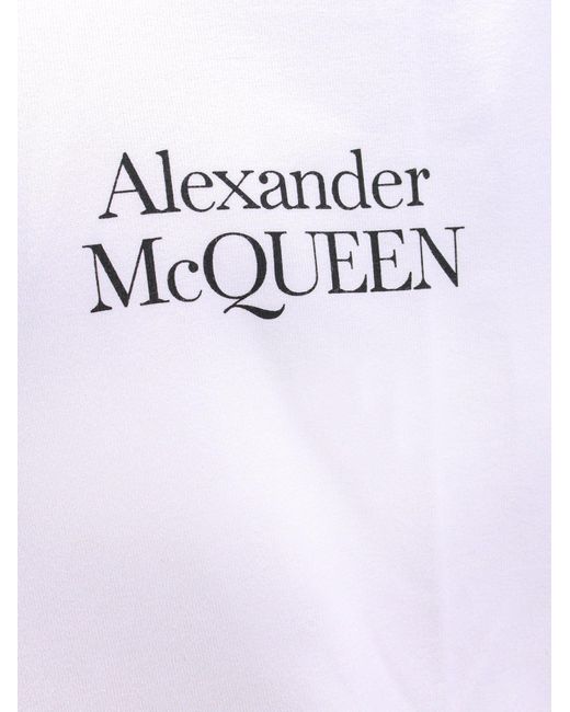 T-shirt di Alexander McQueen in White da Uomo