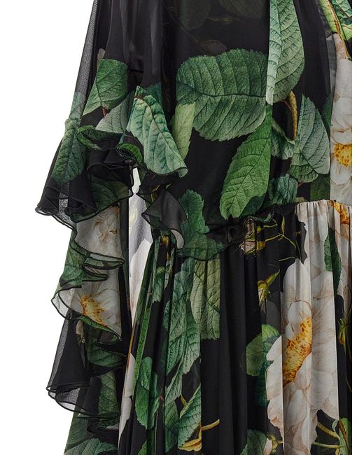 Giambattista Valli Green Giant Bloom Dresses
