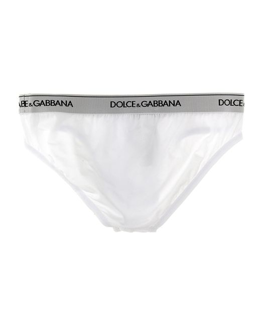 Dolce & Gabbana White Midi Brief Underwear, Body for men