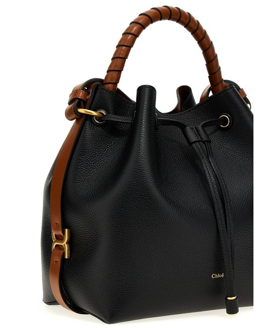 Leather Bucket Bag Borse A Tracolla Nero di Chloé in Black