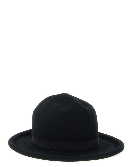 Wool B Tube Brim Plain Mtn Cappelli Nero-Uomo di Yohji Yamamoto in Black da Uomo