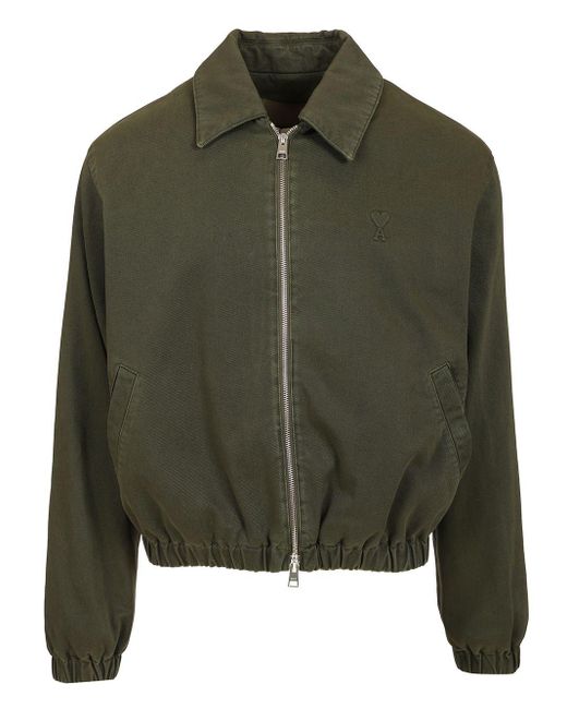 AMI Green De Coeur Jackets for men