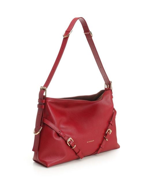 Givenchy Red Voyou Shoulder Bags