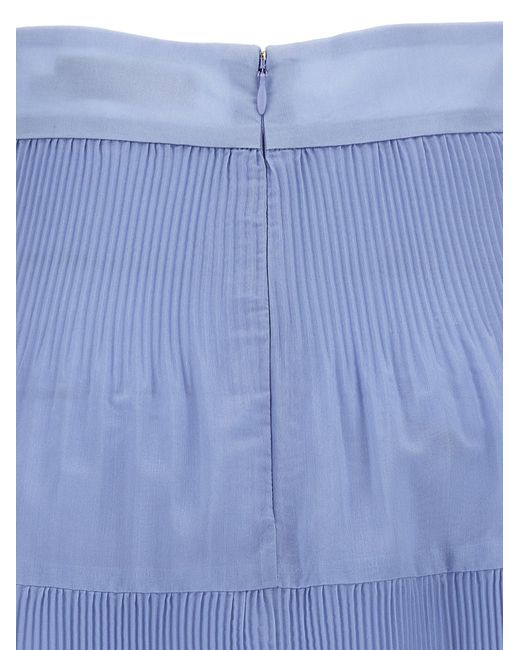 Zimmermann Blue 'Pleated Midi' Skirt