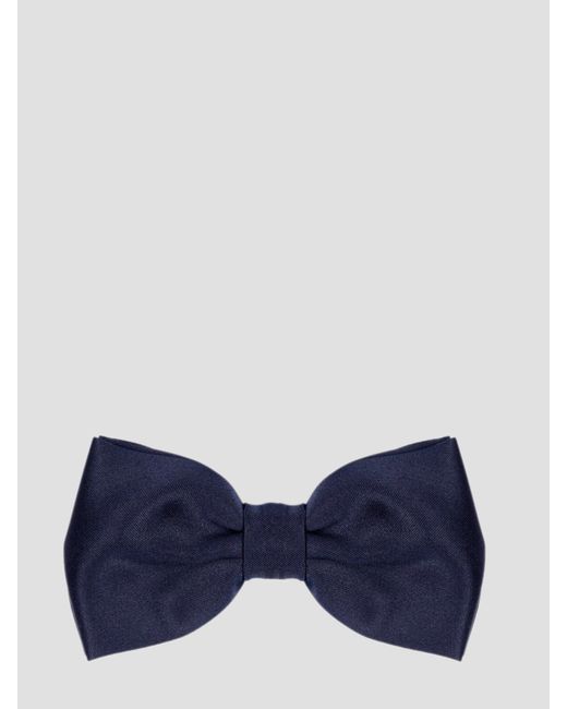 Tagliatore Blue Satin Bow Tie for men
