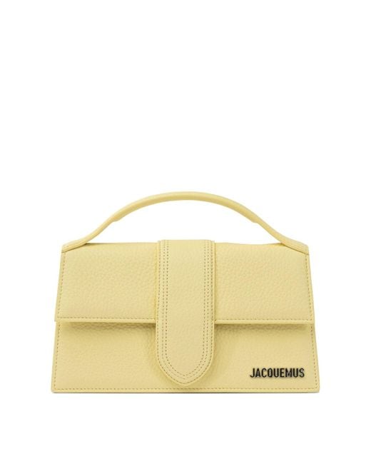 Le Grand Bambino Borse A Tracolla Giallo-Donna di Jacquemus in Metallic