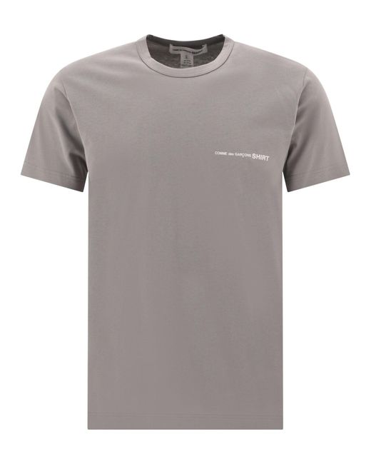 Comme des Garçons Gray T-Shirt With Logo for men