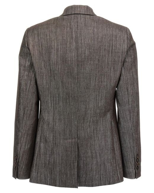 Sparkling Blazers Marrone-Donna di Brunello Cucinelli in Black
