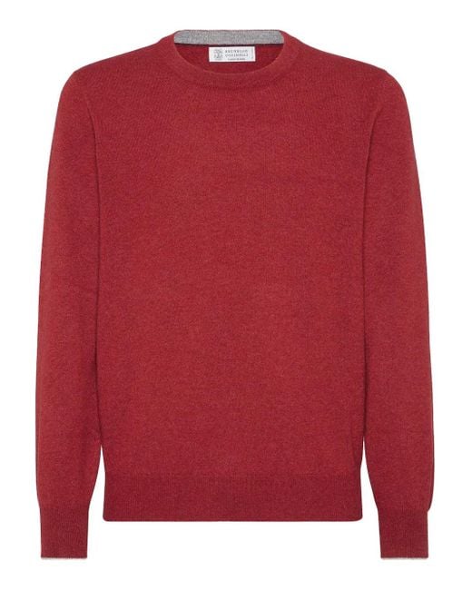 Brunello Cucinelli Red Sweaters for men