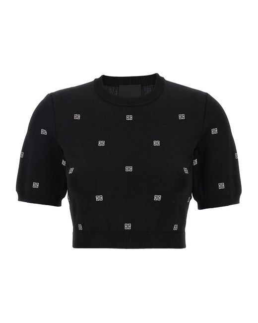 Givenchy Black All Over Logo Top