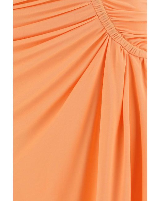 Off-White c/o Virgil Abloh Orange Vi-crepe Dress