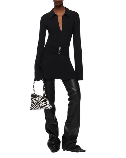 The Attico Black Mini Dress