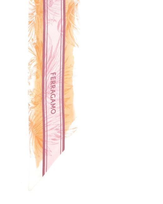 Ferragamo Pink Bandeau Print "Gravure"