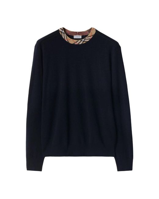 Burberry Blue Sweaters for men