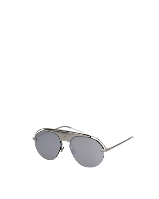Dior Gray Sunglasses Metal Silver for men