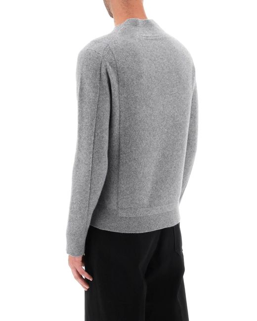 Zegna Gray Wool Cashmere Sweater for men