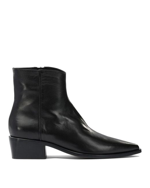 Pomme D'or Black Ankle Boots