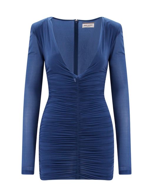 Saint Laurent Blue Dress