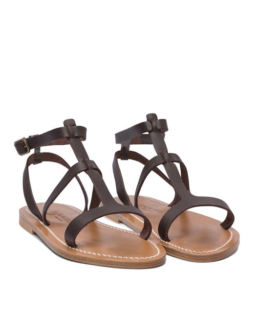 K. Jacques Multicolor Sandals Brown