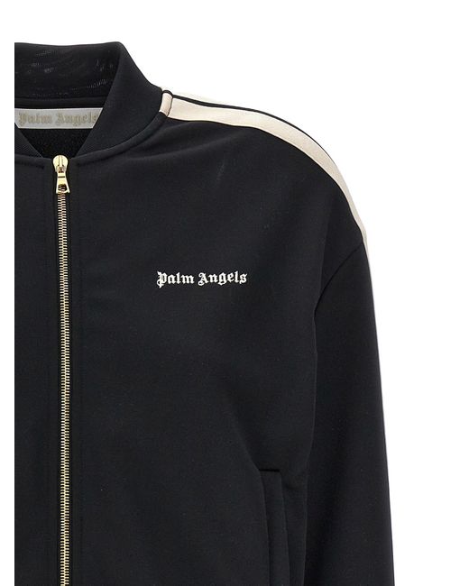 Palm Angels Black Classic Track Sweatshirt
