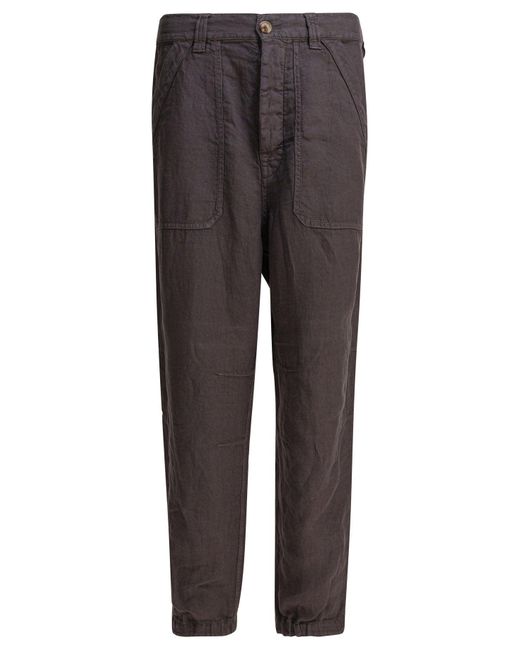 Trousers Marrone-Uomo di Brunello Cucinelli in Gray da Uomo