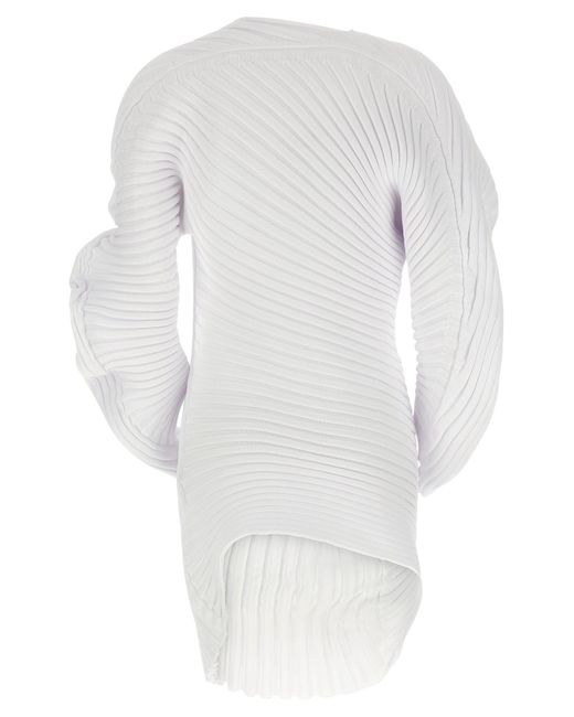 Knit (As It Is) Top Bianco-Donna di Issey Miyake in White