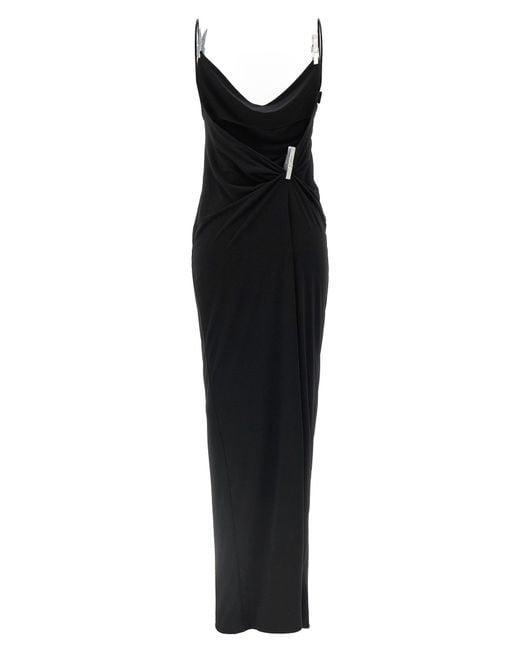 Coperni Black Washing Clip Gala Dress