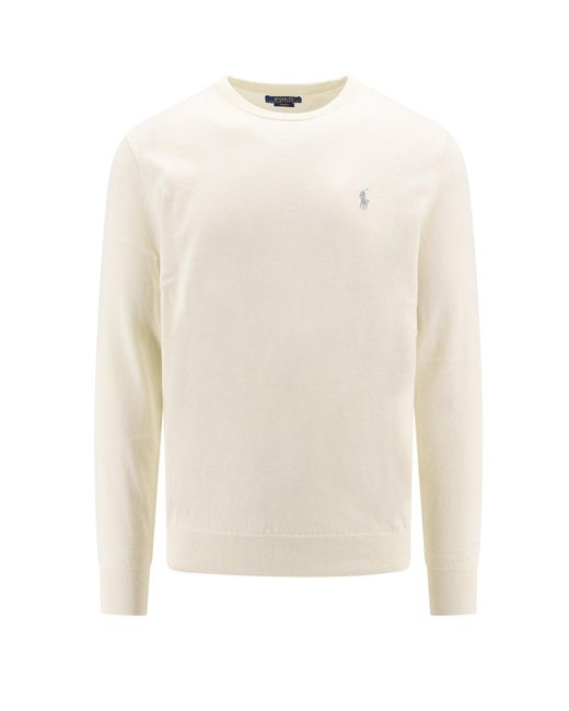 Polo Ralph Lauren White Sweater for men