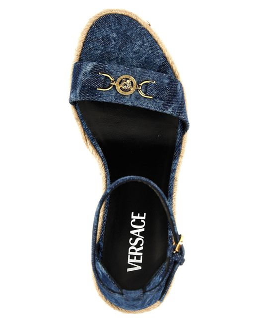 Versace Blue Light Denim Sandals