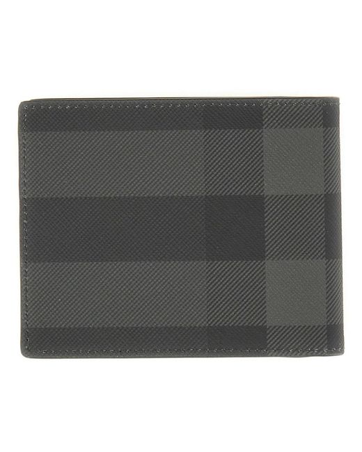 "Check" Book Wallet-Uomo di Burberry in Black da Uomo