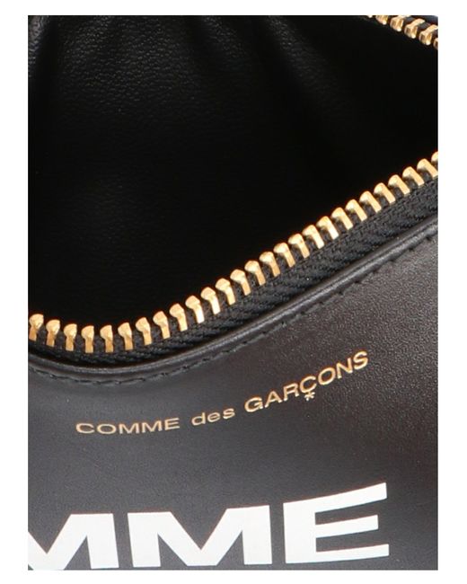 Huge Logo Portafogli Bianco/Nero di Comme des Garçons in Black