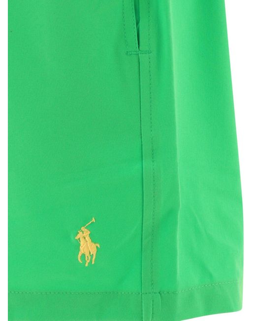 "Pony" Shorts di Polo Ralph Lauren in Green da Uomo