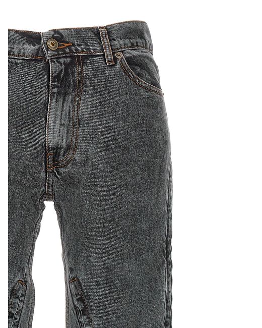 Y. Project Gray Hook And Eye Jeans