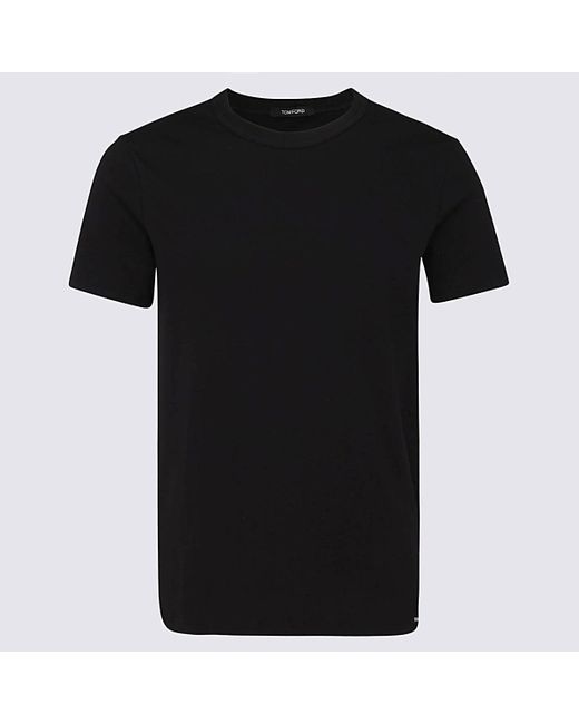 T-Shirts And Polos Blacks And Greys-Uomo di Tom Ford da Uomo
