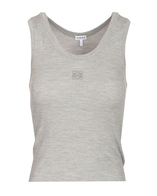 Loewe Gray Anagram Tops