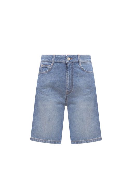Stella McCartney Blue Denim Shorts