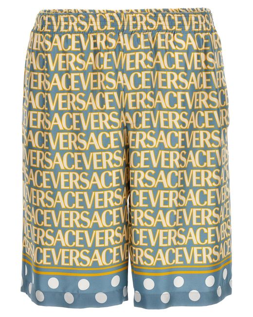 Versace Multicolor Allover Polka Dot Bermuda, Short for men