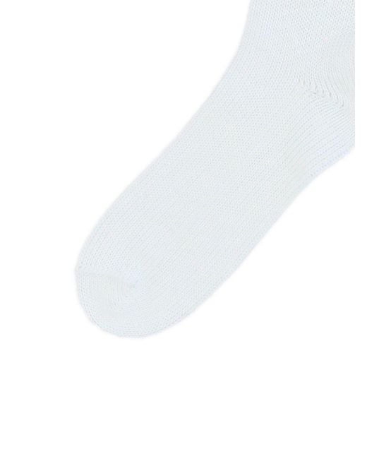 Valentino White Cotton Socks for men