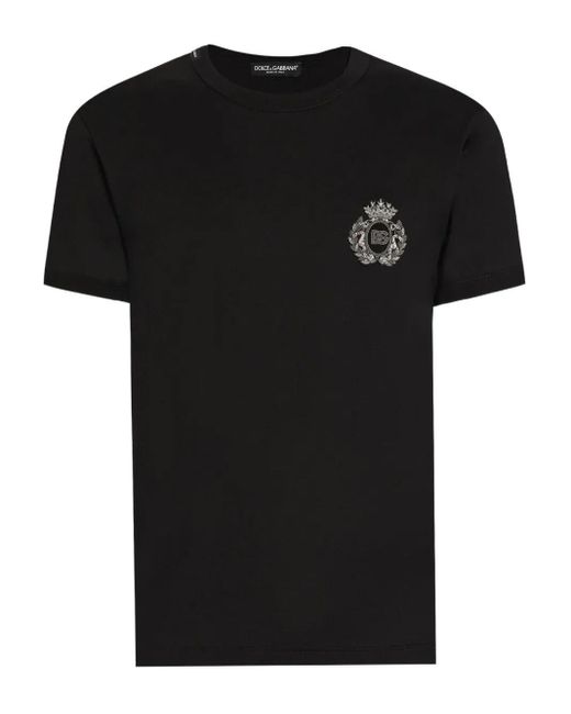 T-Shirt di Dolce & Gabbana in Black da Uomo