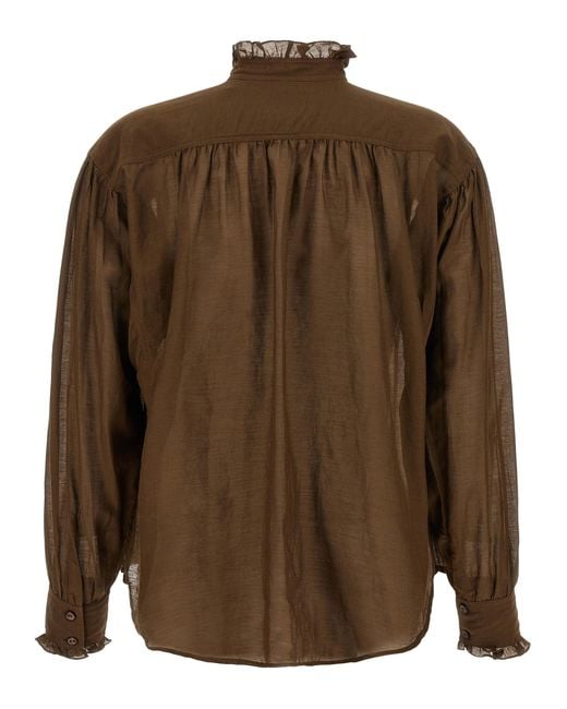 Isabel Marant Brown 'Pamias' Top